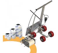 Push Type Paint Line Marker, Field Line Striper, Lane Marking Applicator with Circle Tool, Line Width 3 Adjustable, for Playing Field, Parking Lots