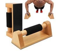 Push-up Bars - 2-Piece Non-Slip Fitness Frame, Reusable Wooden Push-up Handles for Floor, Home Training, Travel, Fitness, Women, Men, Athletes