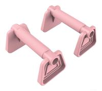 Push Up Bars H-Shape PP Non-Slip Grip(Pink)