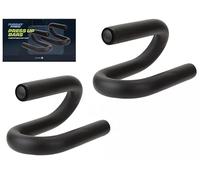 Push Up Bars - Press Up Handles Stand Pair for Home Gym - Foam Grip Exercise Bars - Deeper Press Ups, Improved Form & Wrist Protection - Upper Body Strength for Chest, Arms, Core & Calisthenics