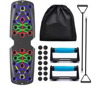 Generise Push Up Board with Handles, Straps, Non-Slip Stickers & Storage Bag