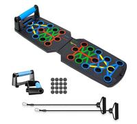 Push Up Board, 14 in 1 Press Up Boards, Equipment Fitness Training, Anti Slip Push Up for Men Women Home Workouts, Includes Resistance Bands