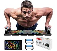Push Up Board, 24 in 1 Press Up Board Foldable Fitness Training System 24 in 1 Multi Functional Home Gym Equipment for Upper Body Strength Training Burn Fat