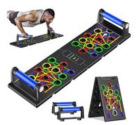 Push Up Board 24 in1 Multi-function Home Workout Equipment Foldable Portable Push-up Tools Exercise Board Effectively Exercise the Muscle of the Upper Body Shoulders,Chest,Back,Triceps for Men Women