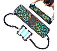 Push Up Board, Fitness Push-Up Board with Colour Coding, Foldable Training Device with Bands for On the Go Strength Training Muscle Building