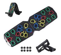 Push Up Board Foldable Portable Fitness Training System Multi Functional Home Gym Equipment for Effectively Exercise the Muscle of the Upper Body Shoulders,Chest,Back and Triceps