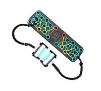 Push up Board for Fitness | Color-Coded Push up Challenge Board | Foldable Workout Equipment with Bands for Travel Home Dorm Strength Training Muscle Building