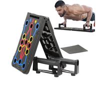 Push Up Board for Men | Push Up Grip Board with Anti-Slip Handle Portable Foldable Stand Training Equipment for Pectoral Training Home Outdoor Gym