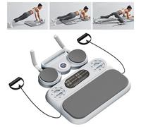 Push-Up Board Kit - Multifunctional Fitness Set with Elastic Resistance Band and Bars, Includes Digital Stopwatch for Home and Gym Workouts