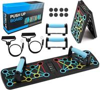 Push Up Board with Resistance Rope, Press Up Board 17 in1 Multi-function Foldable Portable Home Workout Equipment Effectively Exercise the Muscle for Men Women Gym Fitness System