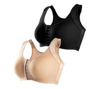 Push Up Bra,2PC Women's Comfortable And Sexy Front Buckle Without Steel Ring Bra