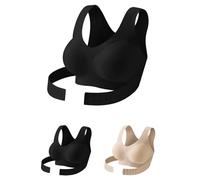Push Up Bra for Large Breasts 32a 32e 36c 38c 32d Beige Black White Sports Bra Women's Front Closure Bras high Impact Wireless Shaping Bra Back Fat Smoothing Seamless Bras Posture Corrector for Women