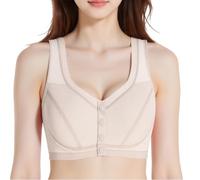 Push Up Bra,Front Closure Bras For Wireless Plus Size Full Coverage Seamless Comfort Bras With Lightly Lined Underwire Support And Wide Straps