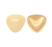 Push-Up Bra Pads Inserts, Sticky & Reusable Bikini Padding For Swimsuits and Sports Bra, Enhance Curves Comfortably (Beige, L)