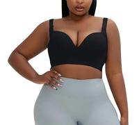 Push Up Bra Seamless Plus Size Glossy Sexy Lingerie Side Breast Anti Sagging Adjustment Women's Full Support Sports Bras for Women Jelly Comfortable Older Ladies Super Firming Wireless Padded