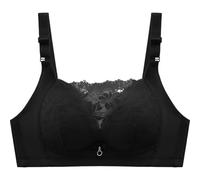 Push Up Bra, Seamless T-Shirt Bra, Comfortable and No Padding Volume Booster Everyday Bra
