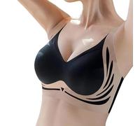 Push Up Bra,Super Gather Bra| Wireless Push-Up Bra, Push-Up Back Smoothing Bra, Comfortable Gather Bra, Lift Bra Women