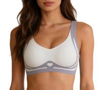 Push Up Bras For Women - Women's Seamless Thin Vest Bra with Soft Support and Breathable Comfort for Larger Featuring a Demi Fixed Cup Design