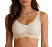 Push Up Bras For Women - Women's Seamless Thin Vest Bra with Soft Support and Breathable Comfort for Larger Featuring a Demi Fixed Cup Design