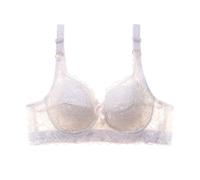 Push Up Bras Women Lace Bra Underwear Brassiere Lift Support Sexy Lingerie Bra 40-46 (White,44B)