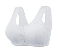 Push Up Daisy Bras for Older Women Ladies UK Front Closure Button Buckle Comfy Corset Kendally Sports Bra High Impact Support Wireless Plus Size Yoga Bralettes,Z58 Grey,XXXXL