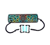 Push up Grip Board | Color-Coded Push up Challenge Board | Bands Included Strength Trainer Foldable for Men Women Beginners Home Gym Dorm Camping