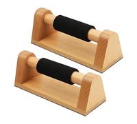 Push Up Handles For Floor, Enhanced Balance Control, 2pcs, Wooden Parallettes Bars, Pushup Handles Fitness Blocks, Stable Design, For Men Athlete Sports Lover Home Gym