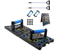 Push-up Handles Parallettes Multifunctional Push Up Board, Elite Rack Fitness Board Fitness Accessories Training Equipment with Handle, Resistance Rope for Gym, Body Training