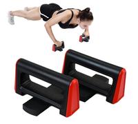 Push-up Handles - Push-up Grips | Foldable Strength Training Support | Multifunctional Portable Handles for Women & Men, Home Gym Training, Ergonomic ABS, 1 Pair, 16.5×12.5 cm, Foldable, Black