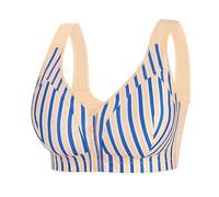 Push Up Lace Bras for Women Plus Size Comfortable Brassiere Full Coverage Support Zero Feel Bralettes with Pads Soft Comfort Full Coverage Ladies V Neck Wirefree Bra with Extra Extender Beige