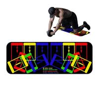 Push Up Mat - PU Push Up Mat For Pushup Guide, Comfortable Anti-Slip Exercise Mats, Durable Fitness Equipment | Improve Efficiency For Home Gym, Bodybuilding, Workout, Sports Training