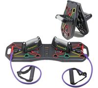 Push-Up Stand Push Up Stand Home Foldable Chest Muscle Expander, Multi-function Rope, Portable Fitness Push Up Bracket(With rope type2)