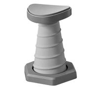 Push Up Trainer Pushup Stick - Widened Stable Base, Thickened Core Spring, Ergonomic Home Fitness Equipment Gray