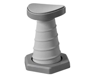 Push Up Trainer Pushup Stick - Widened Stable Base, Thickened Core Spring, Ergonomic Home Fitness Equipment Gray