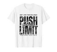 Push Your Limit Motivational Challenge Workout T-Shirt