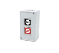 Pushbutton Switch, 2-Pack TPB-2/TPB-3 Self-Resetting Start Switch Control Button Box with Copper Contacts, 500000 Electrical Lifespan, for Industrial Machinery and Equipment(B)