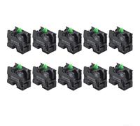 Pushbutton Switches, 10-Pack XB2-BE101C/XB2-BE102C Momentary Block Type with Screw-Clamp Terminals for Industrial Control Panels(ZB2-BE101C)