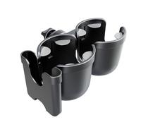 Pushchair Beverage Holder Rotation Double Bottle Organiser with Cellphone Holder for Stroller Wheelchair
