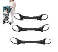 Pushchair Connector, Removable Double Pram Adapter, Lightweight Design, Fits Umbrella Trolley and Converts Two Single Pushchairs into Double, Universal Joint for Twin Triplet Quadrulet