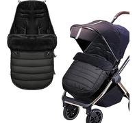 Pushchair Footmuff,Baby Stroller Cosy Toes Liner Buggy Padded,Universal Baby Sleeping Bag Footmuff,Windproof Warm Thick Cotton Pad Fitting for Pushchairs Strollers Prams Buggy, Black
