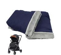 Pushchair Mittens - Nylon, Crystal Velvet Stroller Hand Muff | Thickened Windproof Cover For Pram Handlebars | Winter Protection | Crystal Velvet Warm Lining | Thermal Gloves