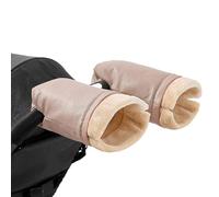 Pushchair Mittens - Thermal Moisture-Resistant Shield, Fleece Lined Handlebar Covers, Mom Dad Nanny Important, Snowy Breezy Environment Gear | Nursery Vehicle Attachment During Outside Trips