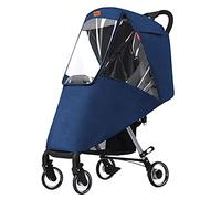 Pushchair Rain Cover Stroller Pram Buggy Rain Cover with Canopy Cup Bottle Holder Universal Wind Snow Cover Weather Shield Protector Cover Accessories Dust Cover for Baby Carriage Carrycot Breathable
