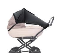 Pushchair Sun Protection Parasol Universal Parasol with Skylight for Baby Summer Outdoors Black