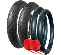 PUSHCHAIR TYRE AND TUBE SET DOUBLE PUNCTURE PROTECTED SUITABLE FOR QUINNY BUZZ, URBAN DETOUR, OUT N ABOUT NIPPER, AND MANY OTHER MAKES AND MODELS