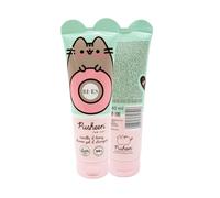 Pusheen 2-in-1 Shower Gel & Shampoo for Kids & Adults - Vegan, 98% Natural, Hydrating & Gentle Body Wash & Hair Cleanser with Aloe & Chamomile, Soft & Nourished Skin, Vanilla & Berry Scent - 240ml