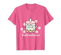 Pusheen Boba Tea Tshirt T-Shirt, Men, Pink Heather, Small