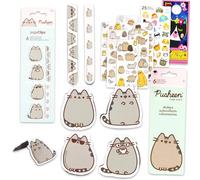 Pusheen Bookmark and Sticker Book Set - Bundle with 6 Bookmark Page Clips Plus Stickers, More | Pusheen School Supplies for Girls, Kids
