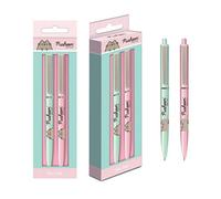 Pusheen Botanical Pen Set (Pack Of 2) Pink/green/brown (One Size)