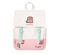 Pusheen Cat Pink Backpack Large School Bag Girls Faux Leather Travel Rucksack